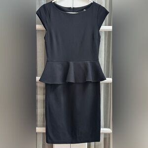 Alice + Olivia Black Peplum Mini Dress